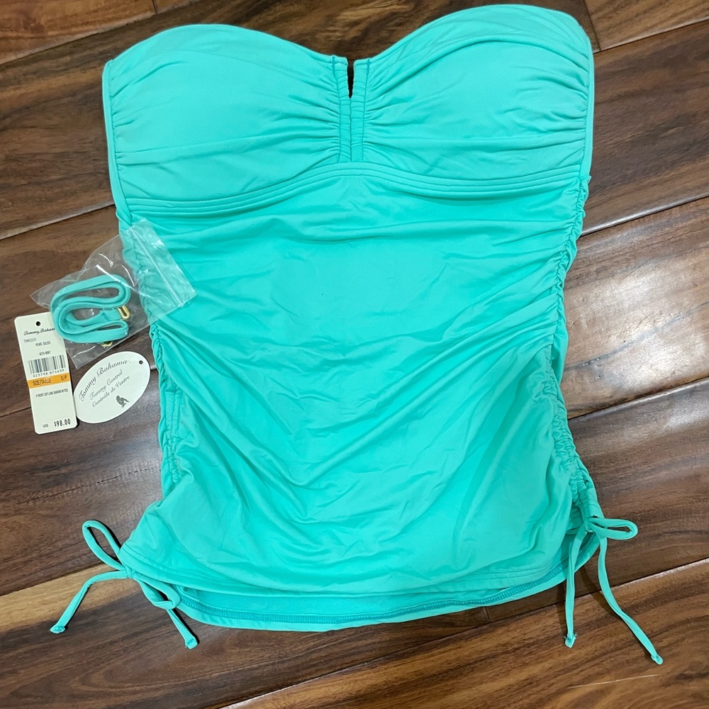 Tommy Bahama Tankini Swimsuit Top - Aqua